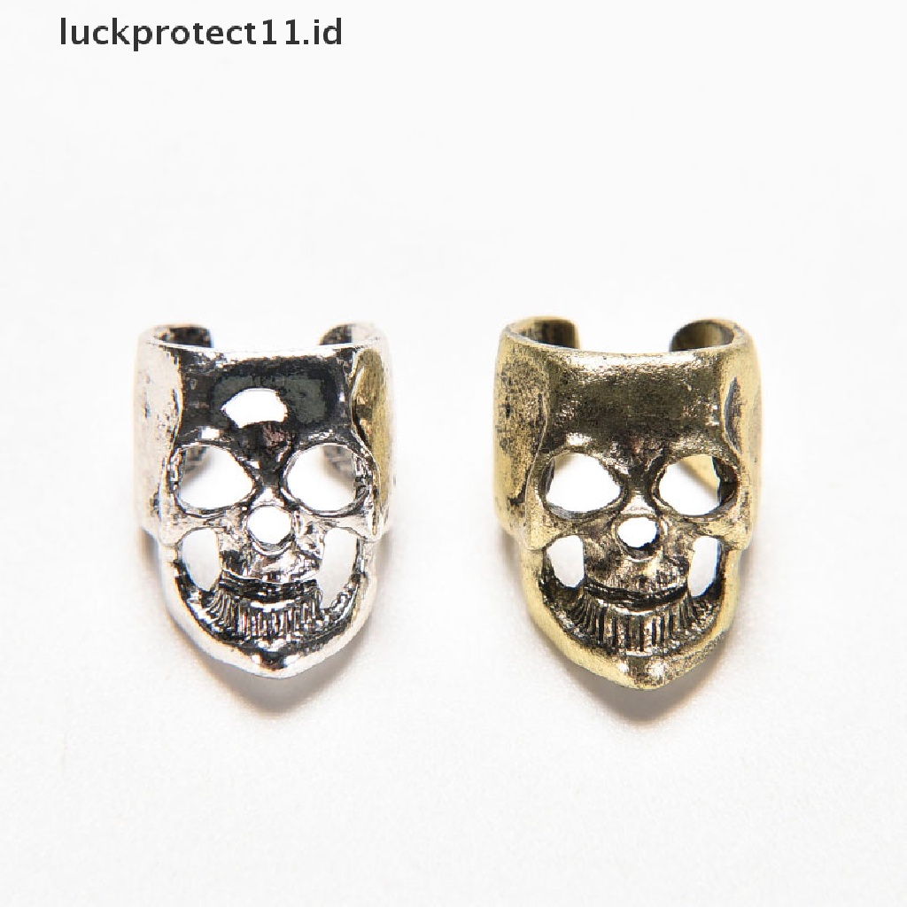 /Fashion Hot// Fashion//1 /2 /4 pcs Fashion Gothic Punk Vintage Skull Ear Cuff Bungkus Klip on Anting No.