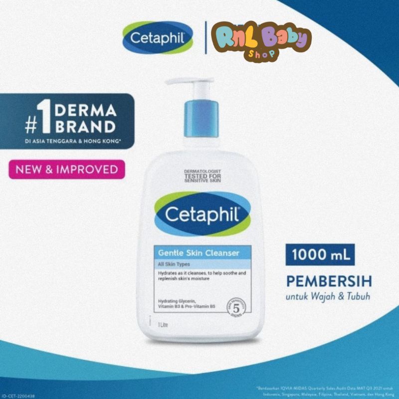 Cetaohil Gentle Cleanser 1000 ml - Pembersih Wajah