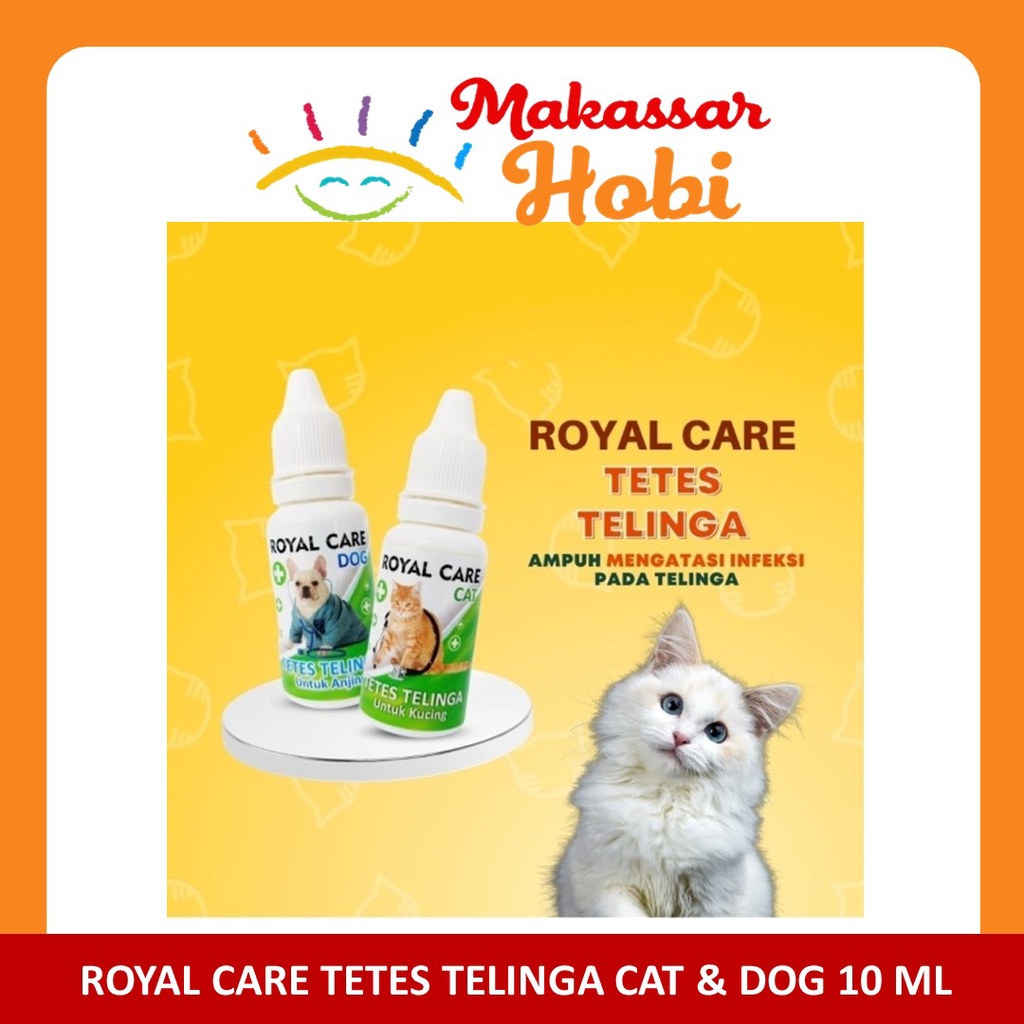 Royal Care Ear Telinga Obat Tetes Infeksi Bakteri Kuping Kucing Anjing Cat Dog