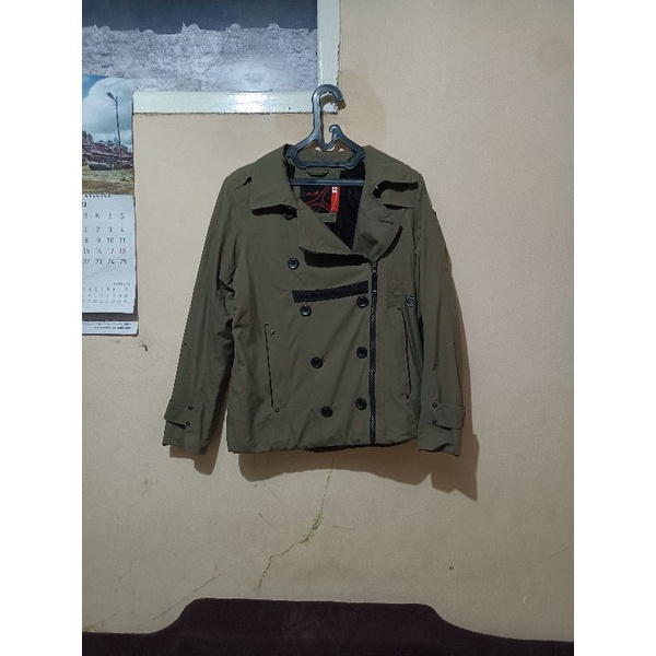 Schneider ramones Coat jacket original motor waterrepellent jaket wanita size M