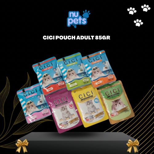 MAKANAN KUCING CICI POUCH ADULT 85 GR MAKANAN KUCING BASAH SACHET CICI CAT WET FOOD