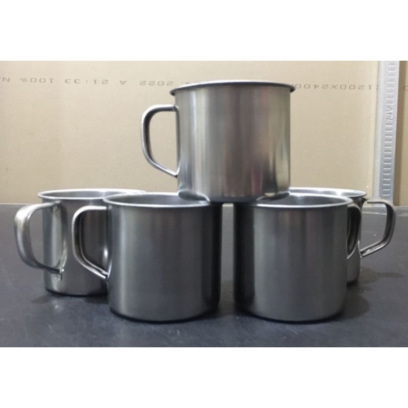 mug tutup stainless ukuran 7,10 dan 12