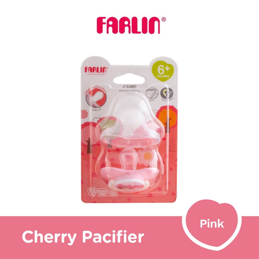 [PROMO]Farlin Cherry Pacifier Empeng Bayi 6+ Bulan