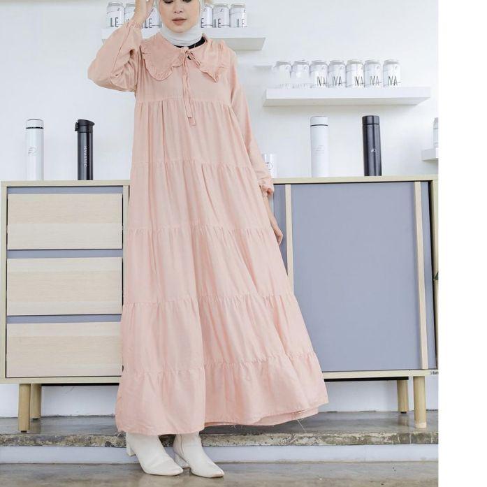 IL - LEVO MIDI DRESS WANITA | MIDI DRESS RUFFLE FASHION MUSLIM WANITA
