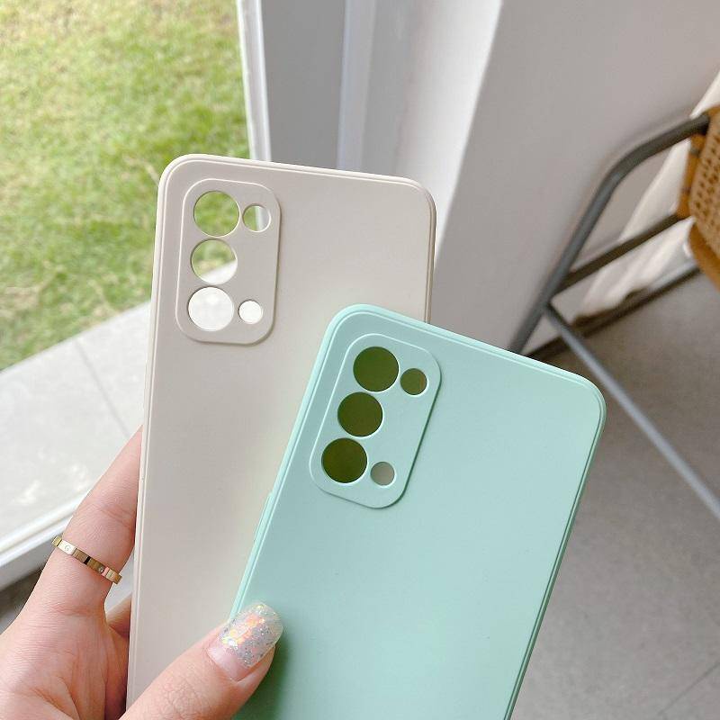 Untuk OPPO A11s A32 A52 A53 A54 A55 A56 4G 5G Casing Silikon Cair Untuk OPPO Find X3 Lite Neo