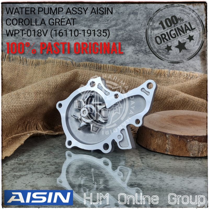 WATER PUMP COROLLA GREAT TWINCAM SOLUNA AISIN JAPAN ORIGINAL WPT-018V