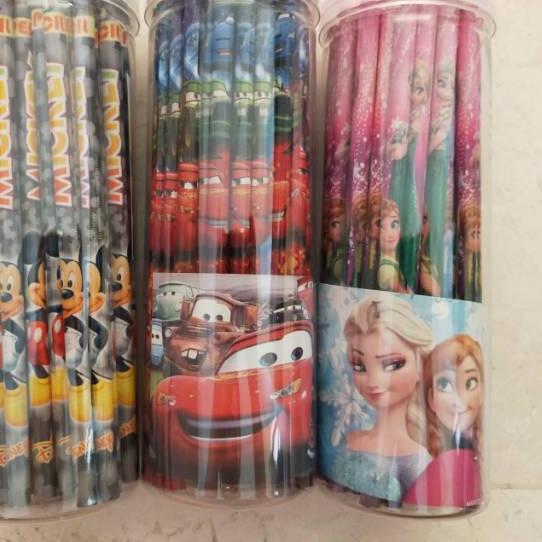 

⭐⭐⭐ Pensil 2B fancy karakter tabung (50pc), pensil pot, pensil set, pencil fancy 2B