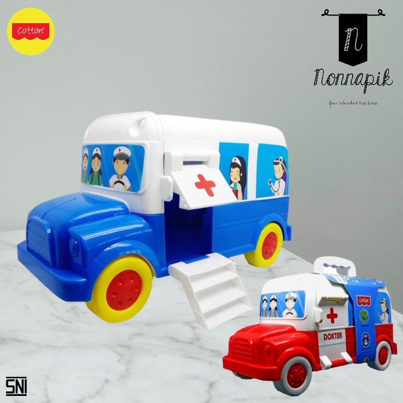 Cotton Mobil Dokter - Mainan Anak Pretend Play - Mainan Dokter