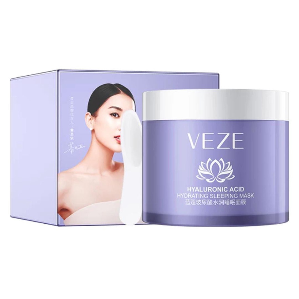 Veze krim masker wajah tidur malam asam hialuronat 100gr FZ82645