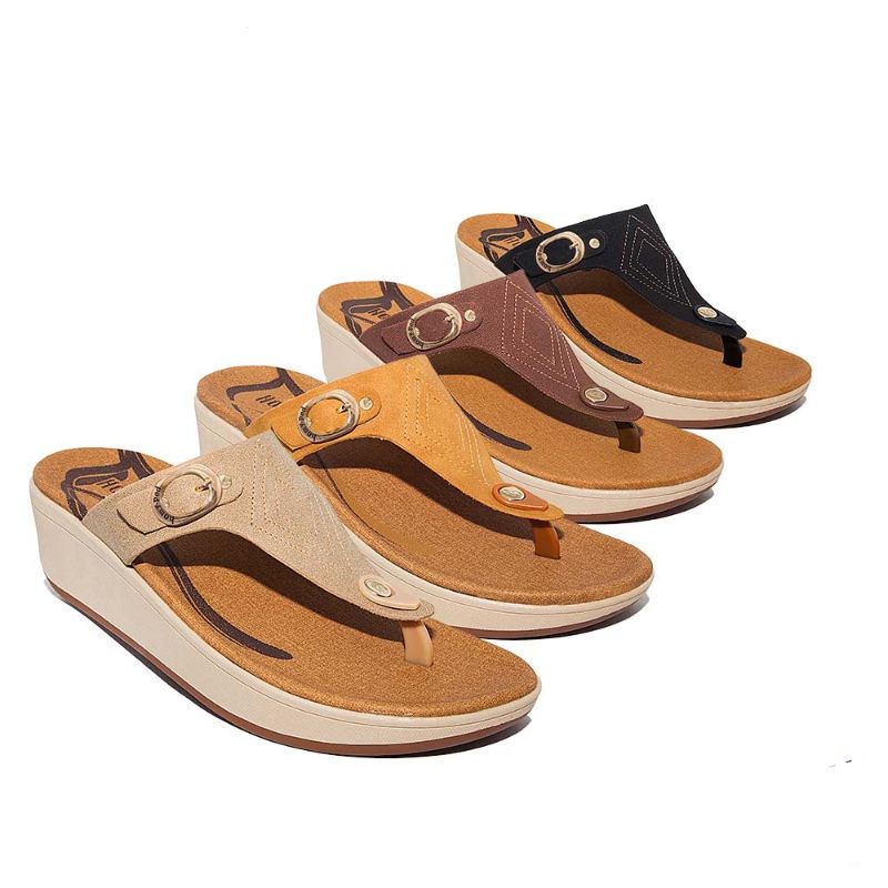 Homyped Livia N61 Sandal Wedges Wanita Sandal homyped sandal wanita
