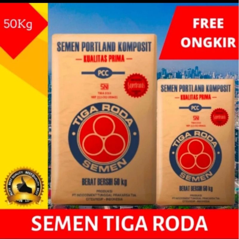 Semen 3 Roda 50 Kg, Minimal 1 DO Free Ongkir