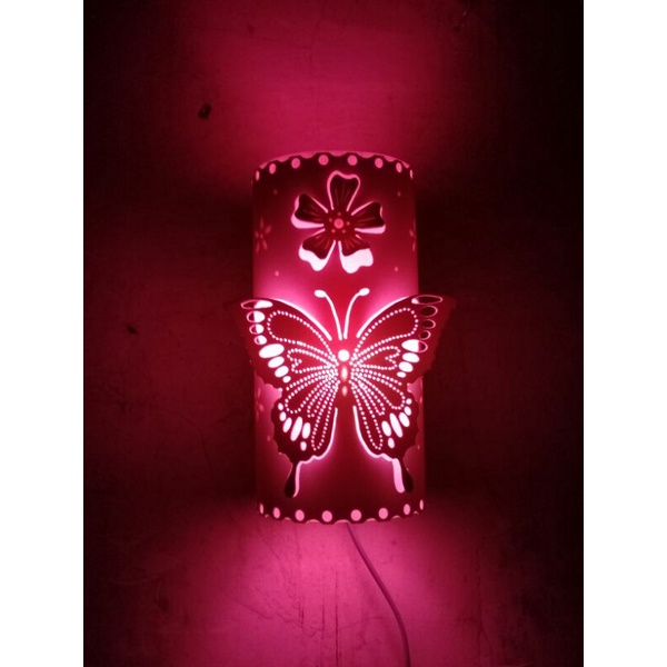 Lampu teras/Lampu dinding/ Lampu hias cantik dari pipa pvc/pipa paralon