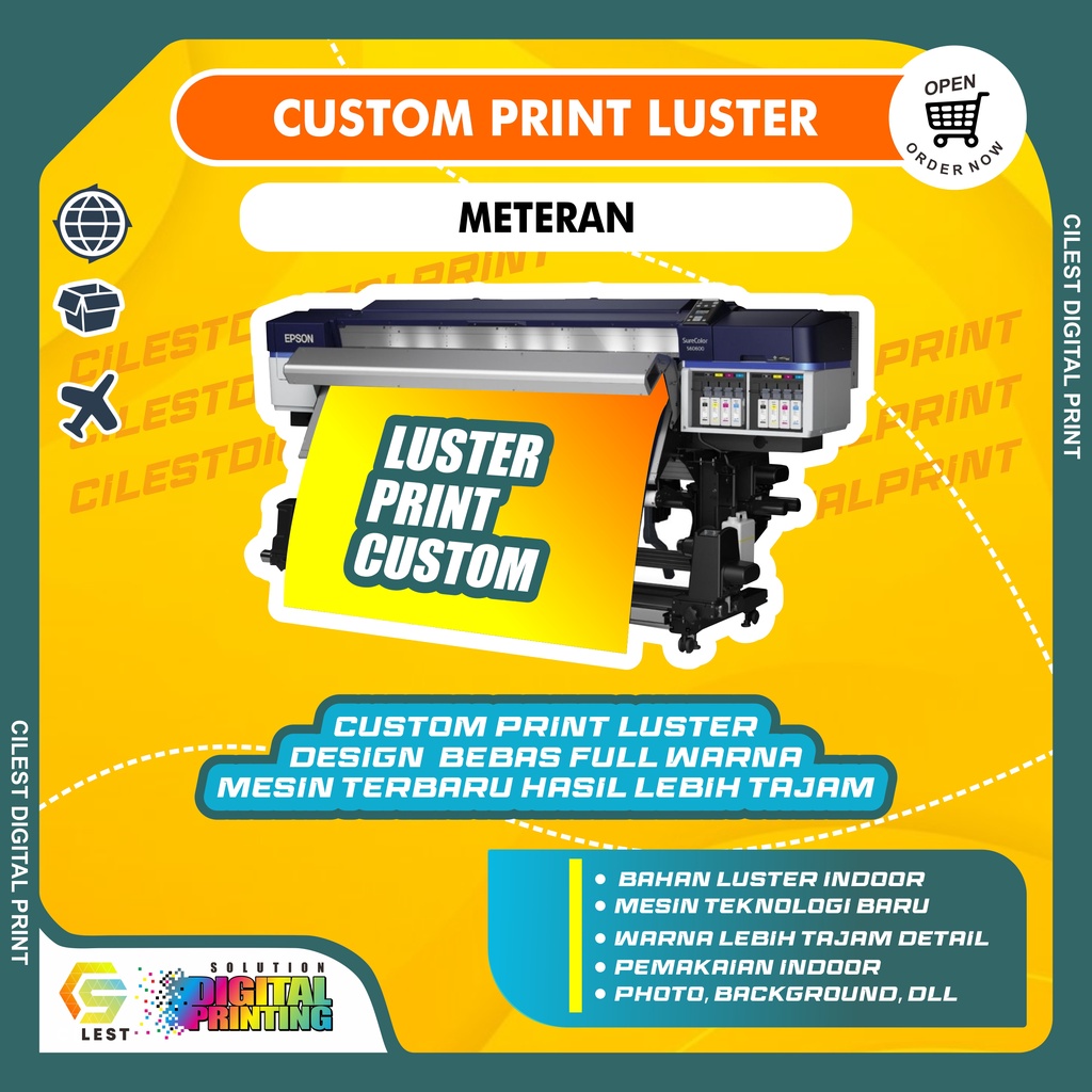 

COSTUM PRINT LUSTER METERAN FULL COLOR
