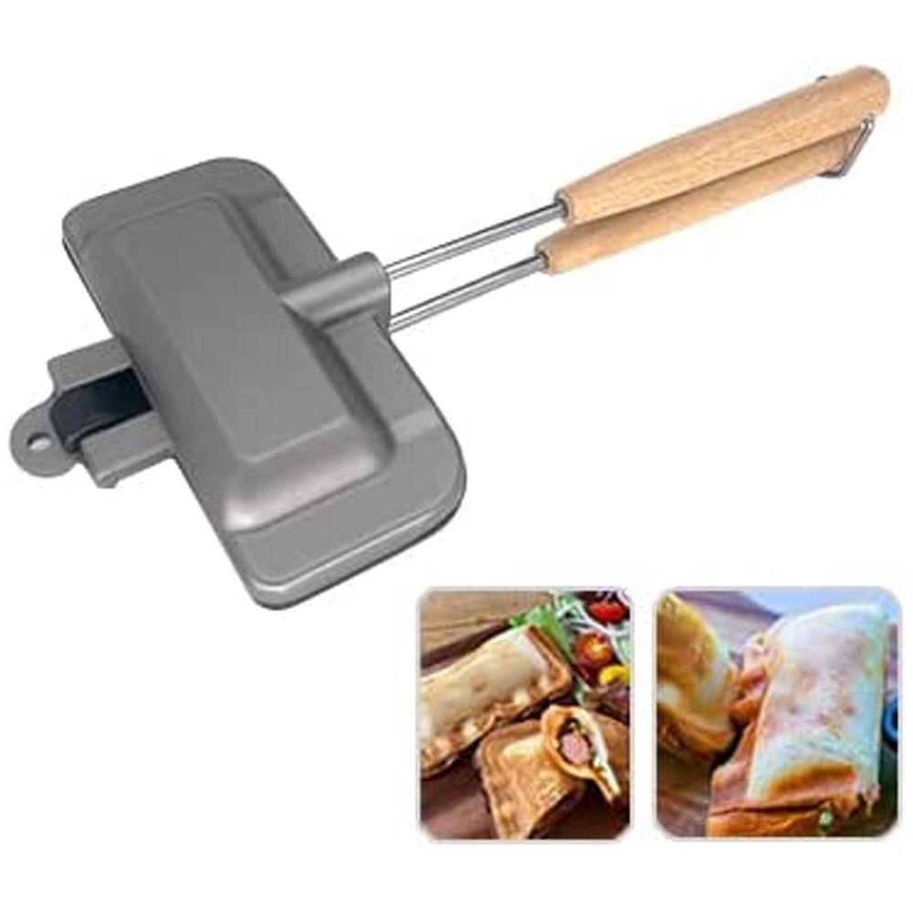 Solighter Sandwich Pan Outdoor Toast Bread Baking Pan Mudah Digunakan Loyang Sandwich