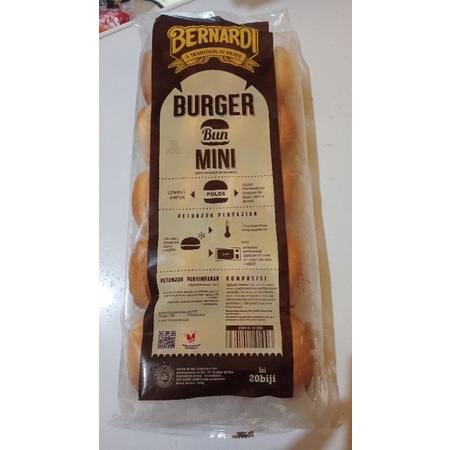 

Roti Burger Bun Mini BND Isi 20pcs