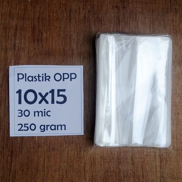 

Plastik OPP 10x15 cm 30 mic 250 gram tanpa lem