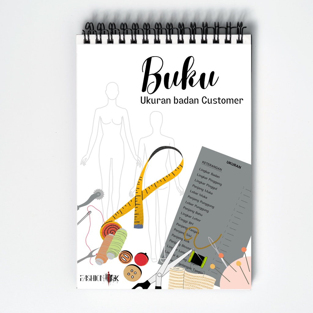 

Buku Ukuran Customer Untuk Penjahit A4
