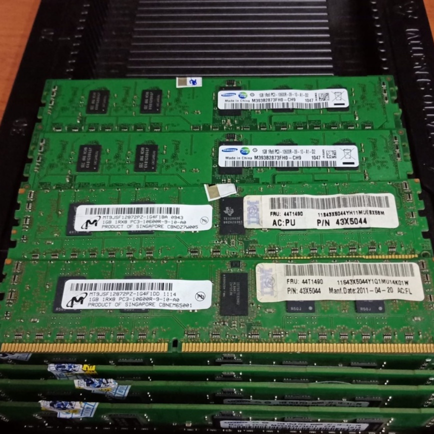 MEMORY RAM SERVER 1GB DDR3 1RX8 PC3-10600R KHUSUS PC SERVER MURMER