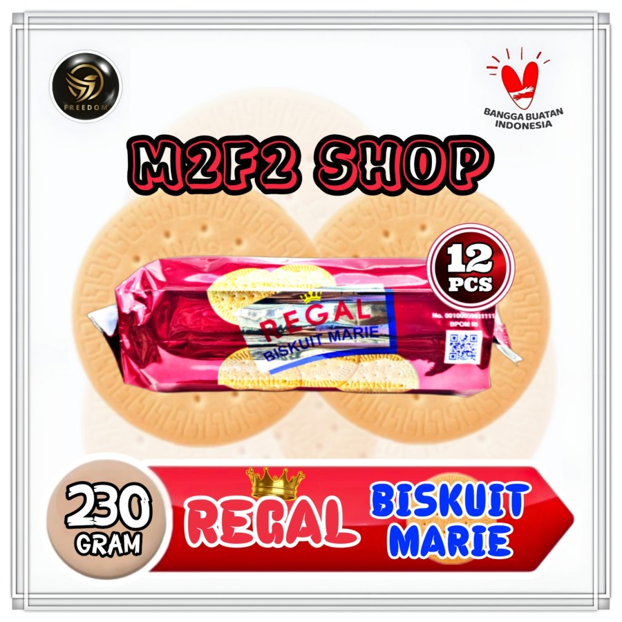 

Biskuit Marie Regal Original Roll - 230 gr (Kemasan 12 Pcs)