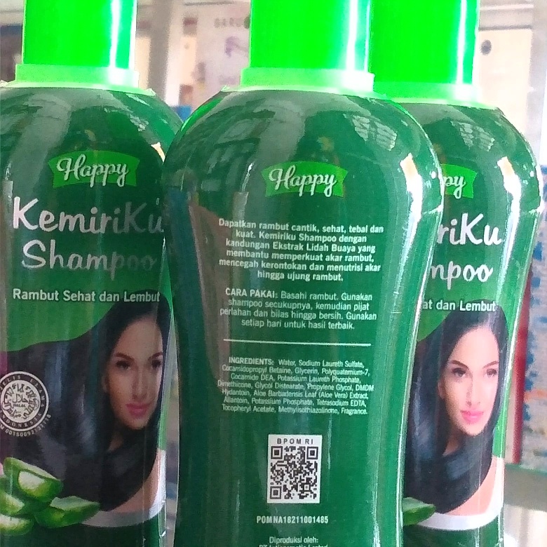 HAPPY KEMIRIKU SHAMPO LIDAH BUAYA 100ML kemiriku sampo