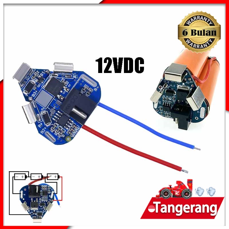 Papan Pelindung Baterai Lithium BMS Untuk Bor Elektrik 3S 12.6V DC Power Tool Module