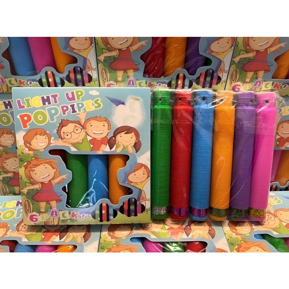 POP LED MAINAN ANAK POP PIPES POP TUBE LED SELANG LAMPU VIRAL FBL