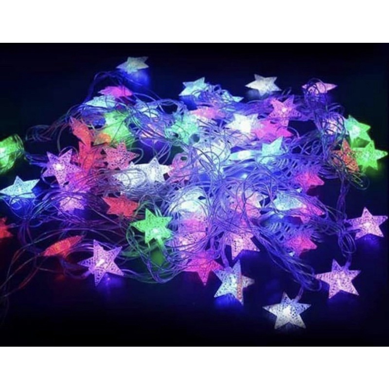 Lampu Hias Natal LED Bentuk Bintang - Lampu Tumblr Bintang Panjang 10cm