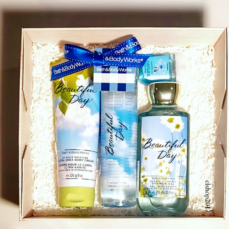 BBW BEAUTIFUL DAY GIFT SET PAKET BATH &amp; BODY WORKS