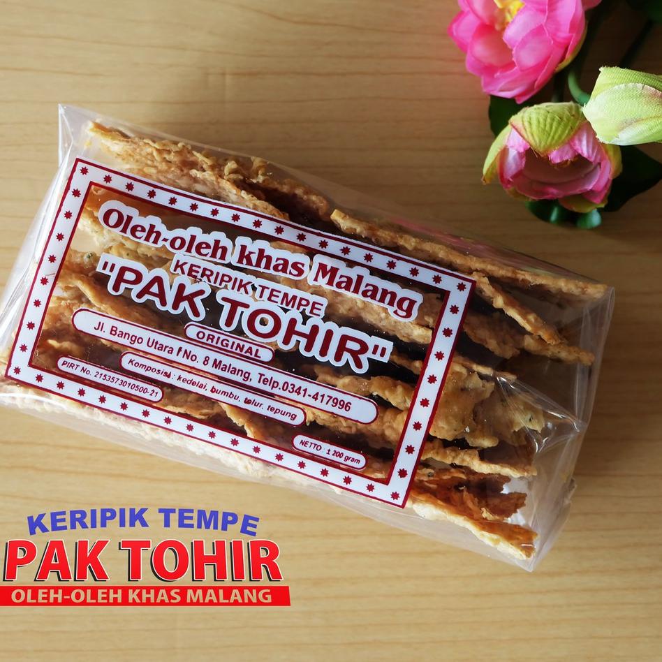 

❀ Makanan Ringan Keripik Tempe Original Pak tohir 200gr ←