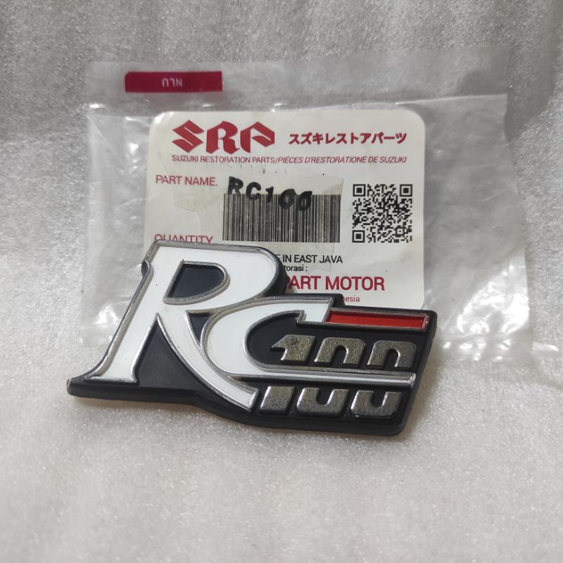 emblem logo sayap suzuki rc 100 rc100