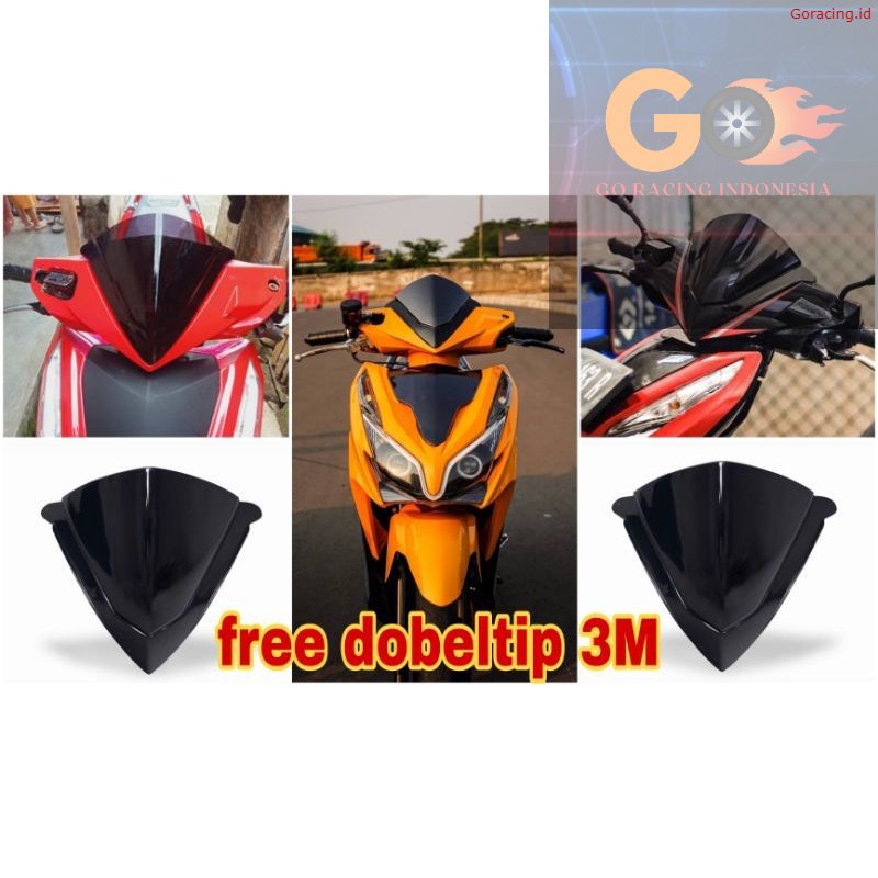 GR visor vario - visor vario old tecno 125 - windshield vario old 125 - visor vario jenong - visor Vario new 150 - visor vario 160 PECAH GANTI BARU!!! Ori