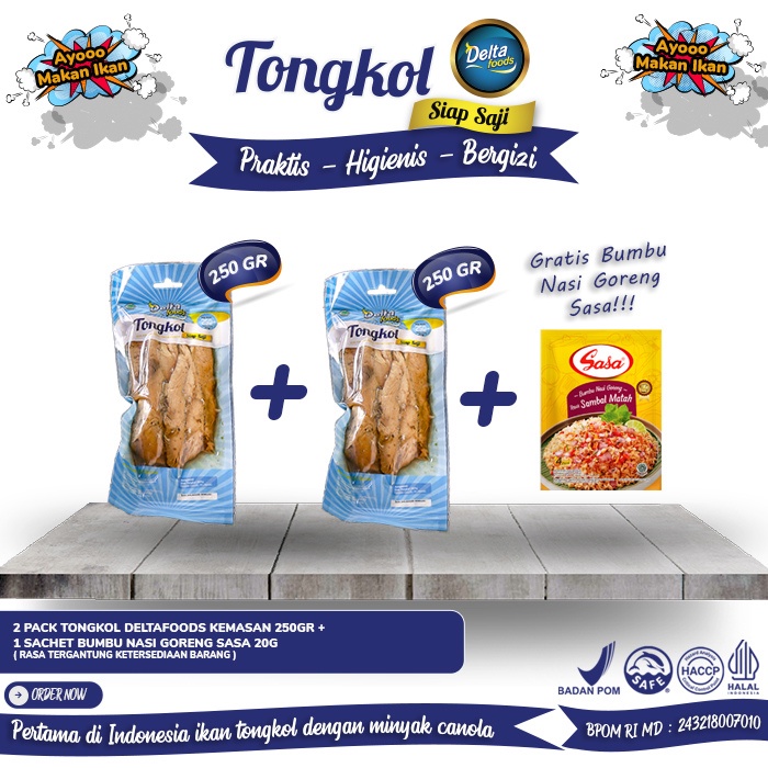 

DeltaFoods - Ikan Tongkol Siap Saji 250gram Bundling 2 free Bumbu Nasi Goreng (sasa)