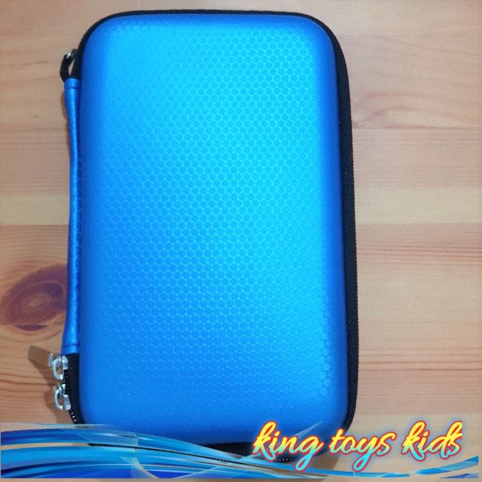 TERBARU / Tas Gadget Eva Hard Case 6.5" / Organizer gadget Powerbank Vs Vivan - Biru Metalik