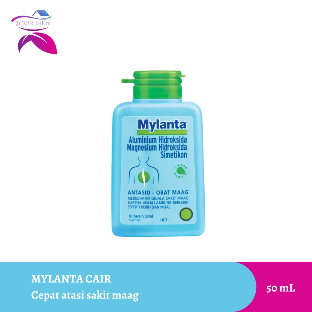 Mylanta Syrup 50 ML Obat Sakit Maag / Nyeri Lambung / Tukak Lambung