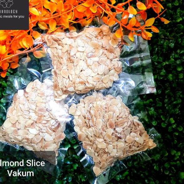 

[KODE D8MH7] (Kemasan Vakum) Roasted Almond Slice / Kacang Almond Slice Oven (100 gram) by Granology