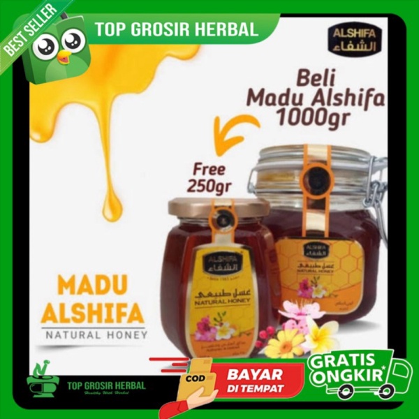 Berkualitas Dijual Madu /madu Arab free shifa/ORIGINAL Alshifa 1kg al 250gr paket