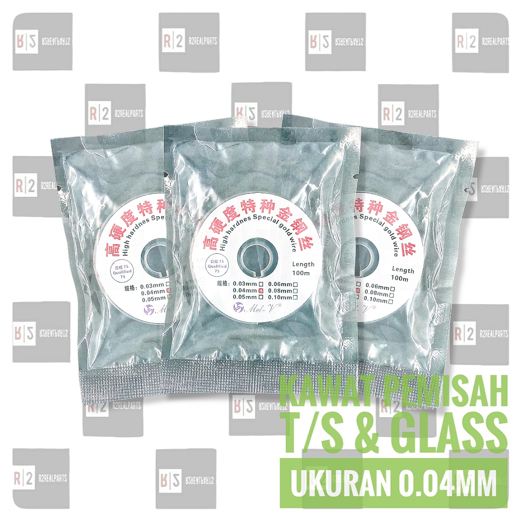 Kawat Wire Pemisah LCD Touchscreen Glass Ukuran 0.04mm