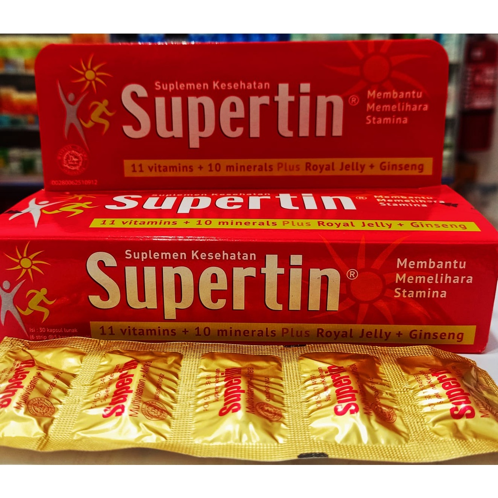 Supertin Strip Vitamin Nafsu Makan dan Daya Tahan Tubuh