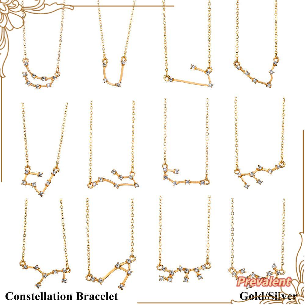 Preva Constellation Bracelet Hadiah Ulang Tahun Terbaik Hadiah Persahabatan Cubic Zirconia Berlian Guardian Star Bracelets