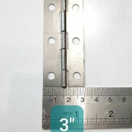 TERBARU 8623 Engsel Tipis Besi RRT 3 inch isi 24Pcs Harga Per Kotak (D4146) ㅝ