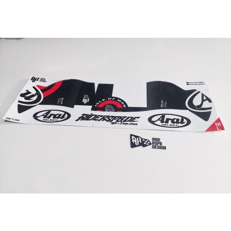 IOM TT 2022 - STICKER DECAL SPOILER DF-X2 BY RIDERSPB DESIGN