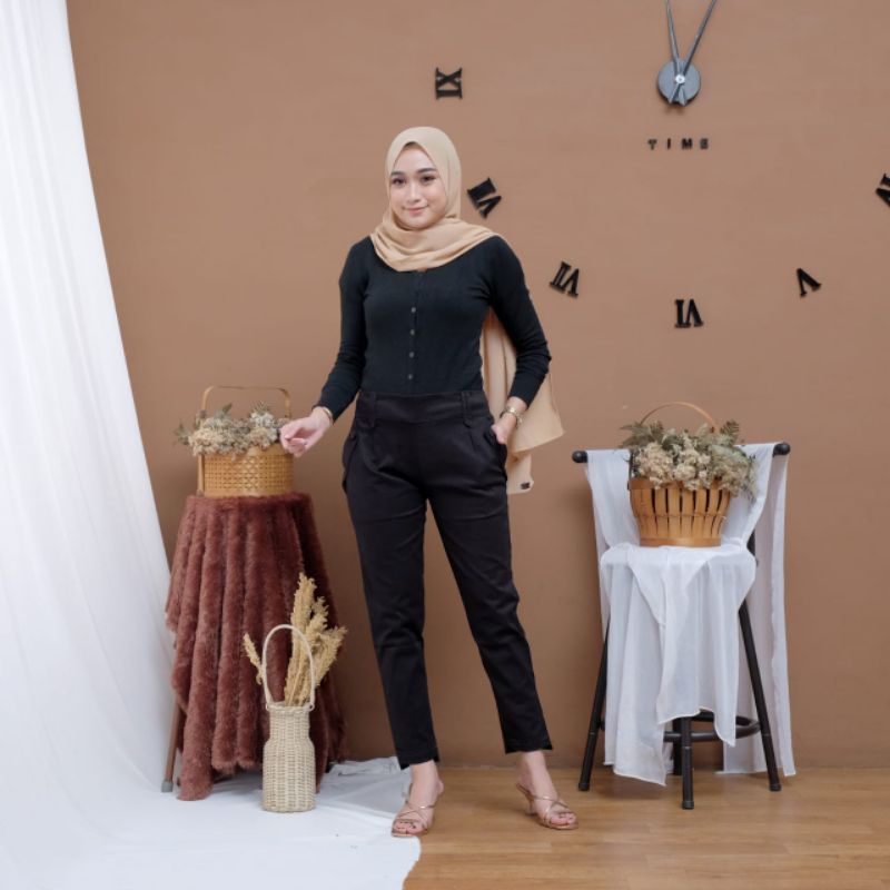 BAGGY PANTS COMBED TWILL STREATCH DIAMOND BOSS KODE K02 M L XL XXL XXXL