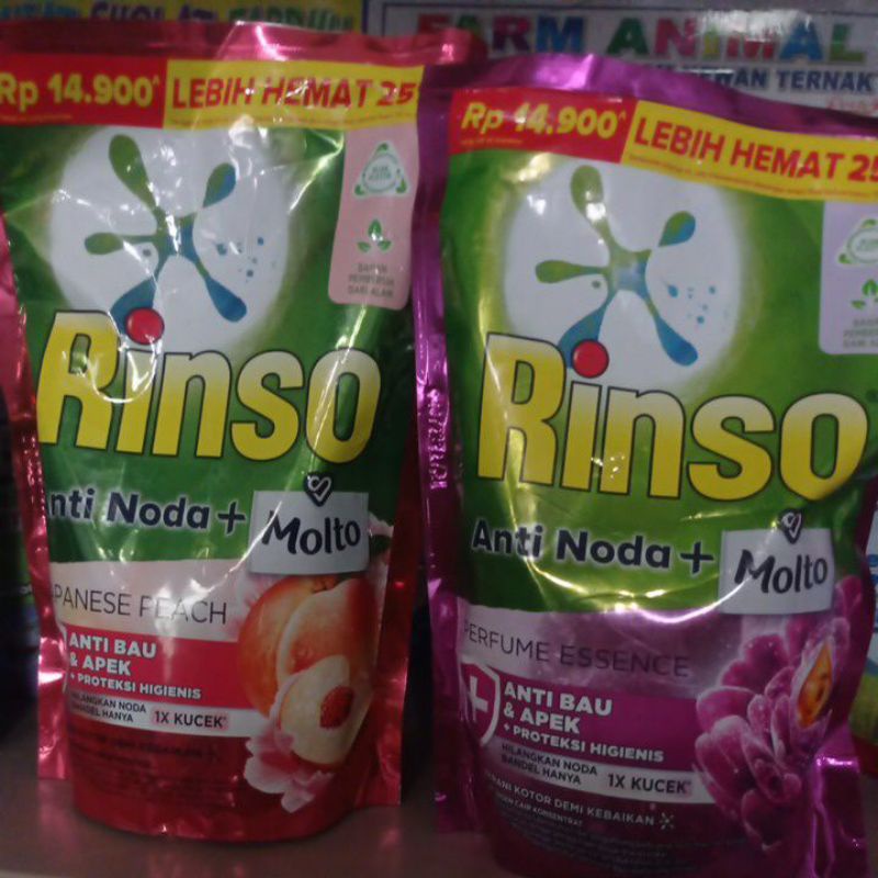 Rinso Deterjen Cair Anti Noda + Molto 565ml