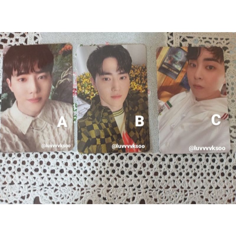 PHOTOCARD SUHO GREY SUIT XIUMIN EXPANSION OFFICIAL