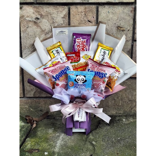 Snack Bucket jajan handbouqet murah surabaya