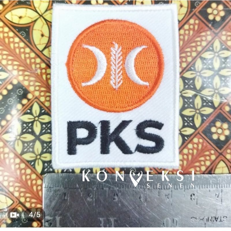 bordir PKS logo terbaru partai keadilan sejahtera