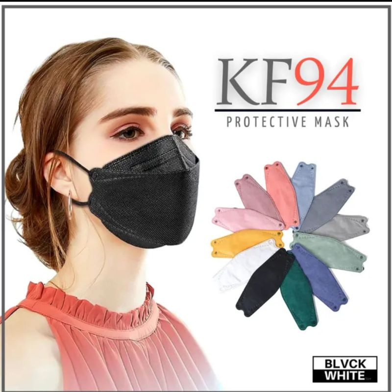 Masker Kf94 Warna Isi 50 Pcs / Bundle 5 Pack