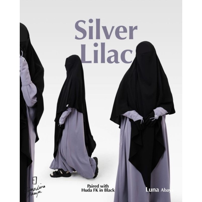 NEW Luna abaya by elmadina size S silver lilac