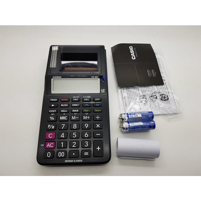 

KALKULATOR STRUK CASIO HR 8 RC/KALUKULATOR PRINTING #ORIGINAL