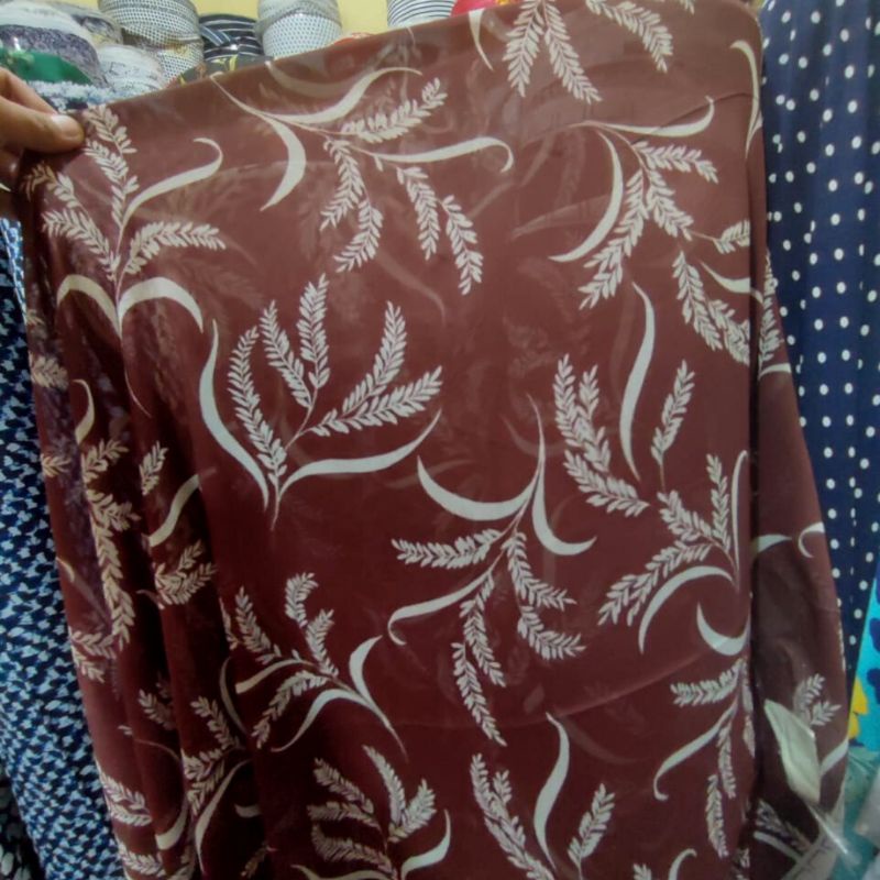 Kain Ceruty Motif  | Bahan Ceruti motif dzc -6 - kain gamis - Tunik